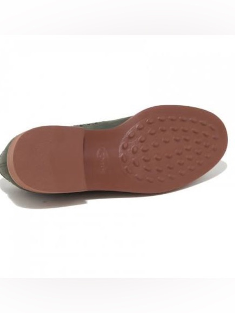 Tod’s Derby Bucature Wing Tip Lace Up Suede Oxfords Sage Green Size 11 - Picture 4 of 16